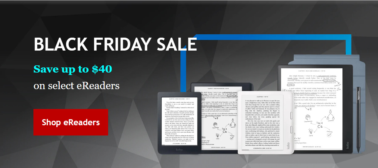 Kobo eReaders Now on Sale for Black Friday