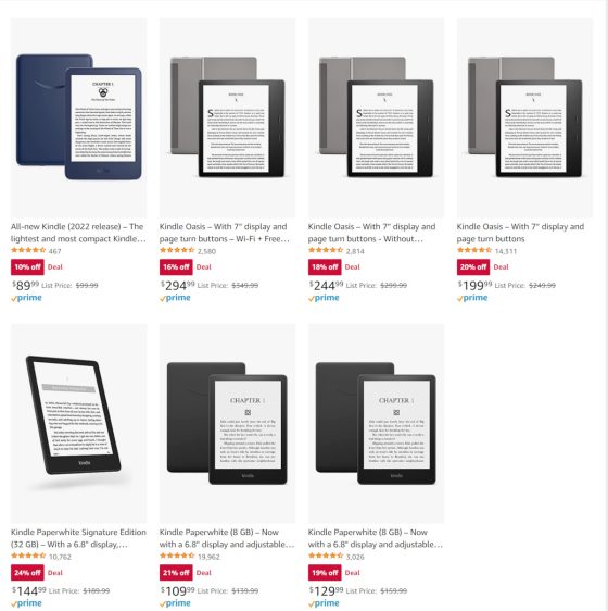 Kindle Sales