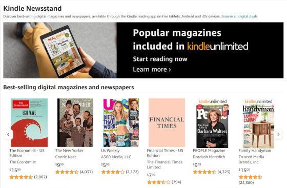 Kindle Newsstand Phase Out