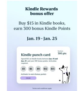 Kindle Rewards Bonus Offer
