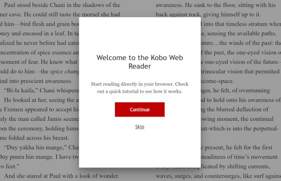 Kobo Web Reader