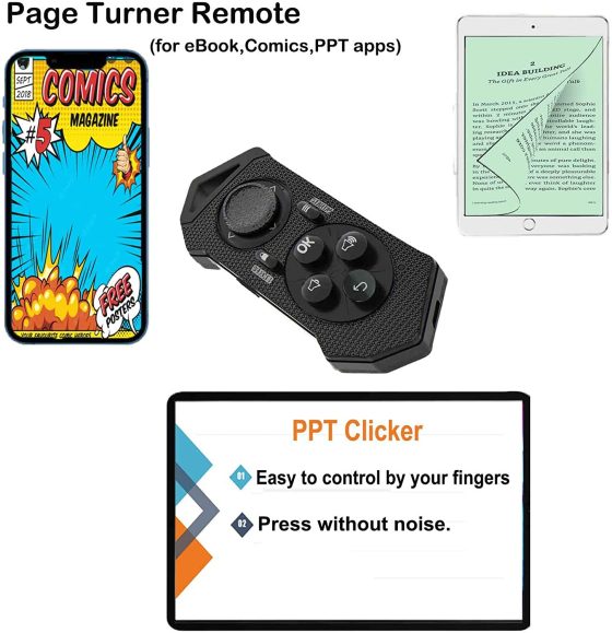 Bluetooth Page Turner Remote