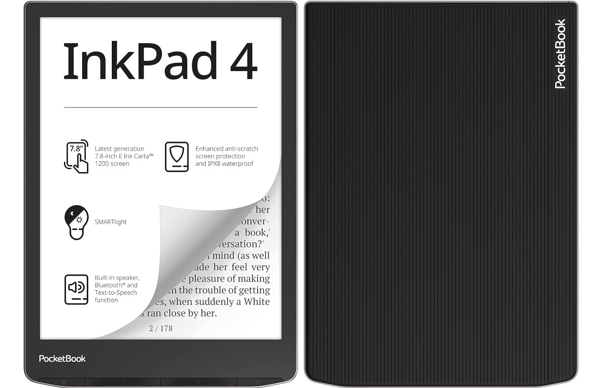 New 7.8″ PocketBook InkPad 4 Now Available on