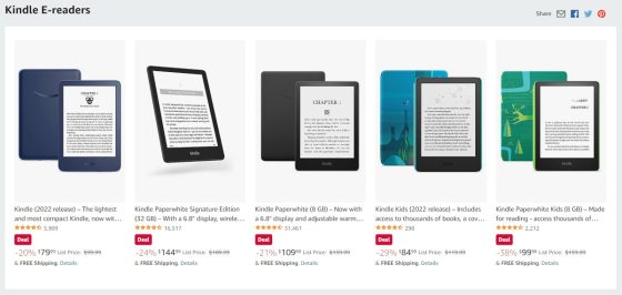 Kindles on Sale