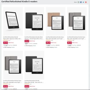 Refurbished Kindle Deals