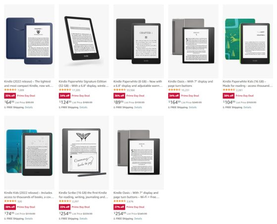 Prime Day Kindle Deals 2023