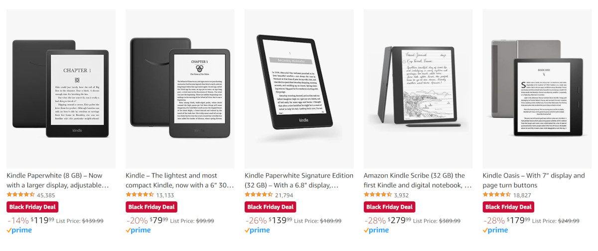 The Best  Kindle Black Friday Cyber Monday Deals 2022
