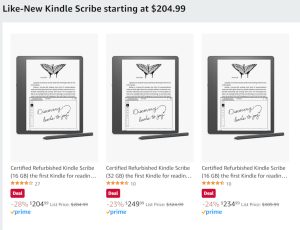 Kindle Scribe Lowest Price Ever