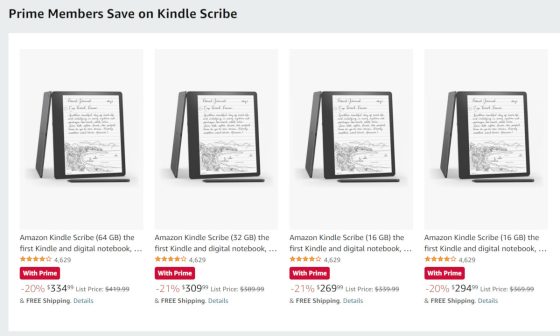 Kindle Scribe Prime Exclusive Sale