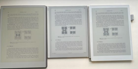 E Ink Gallery 3 vs Carta Text