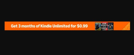 Kindle Unlimited Cyber Monday Deal