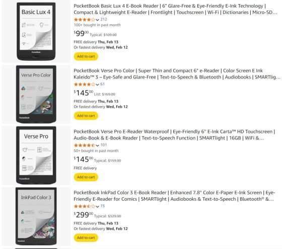 Pocketbook eReaders Sale