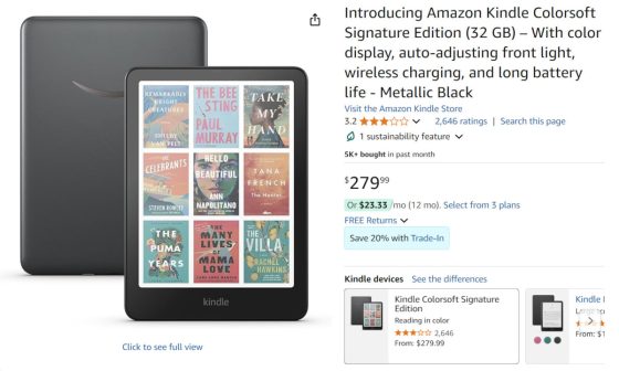 Kindle Colorsoft Sales Numbers