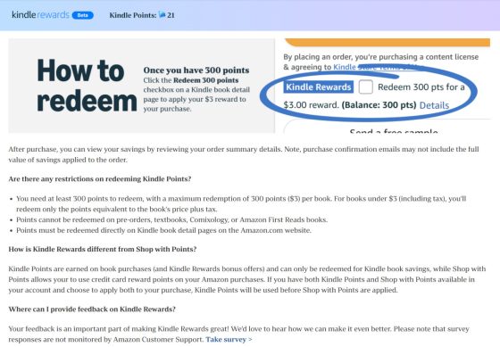 Kindle Rewards Changes