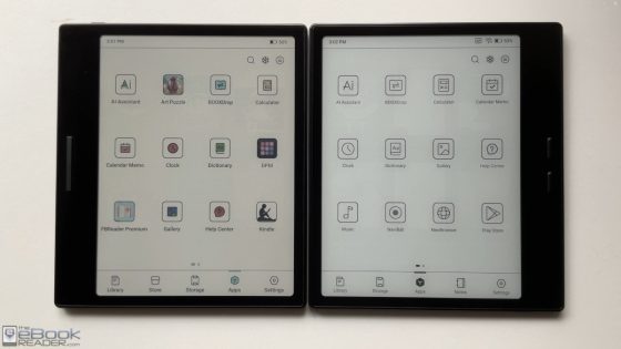 Boox Go 7 BW vs Color Comparison