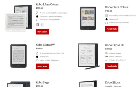 Buy Kobo eReaders US