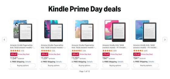 Best Kindle Prime Day Deals