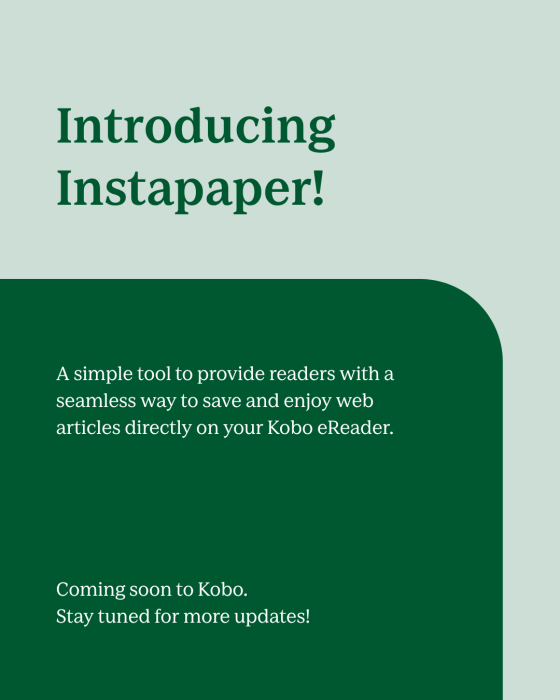 Kobo Instapaper