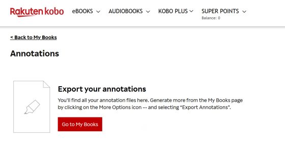 Kobo Export Annotations