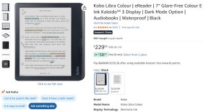 Amazons Choice Kobo Libra Colour