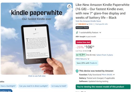 Kindle Early Black Friday Sales