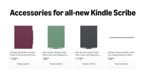 New Kindle Scribe Accessories