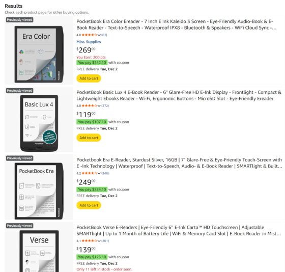 PocketBook Black Friday Sales