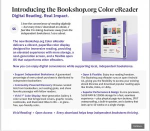 Bookshop eReader