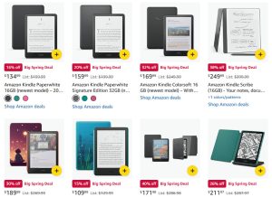 Kindle Spring Sale