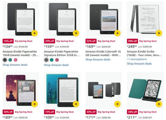 Kindle Spring Sale