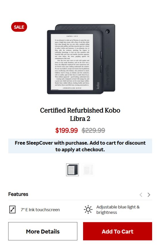 Kobo Libra 2 Deal