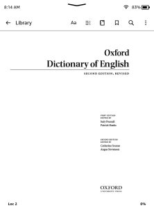 Open Kindle Dictionary