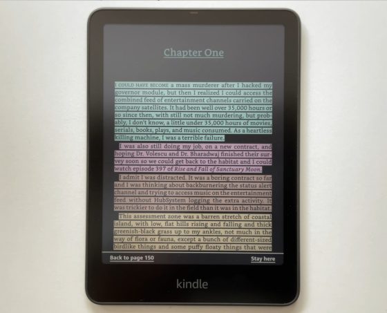 Kindle Colorsoft Dark Mode