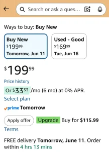 Kindle Upgrade Targeted Deal
