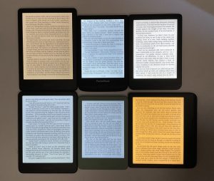 Frontlight Colors eReaders