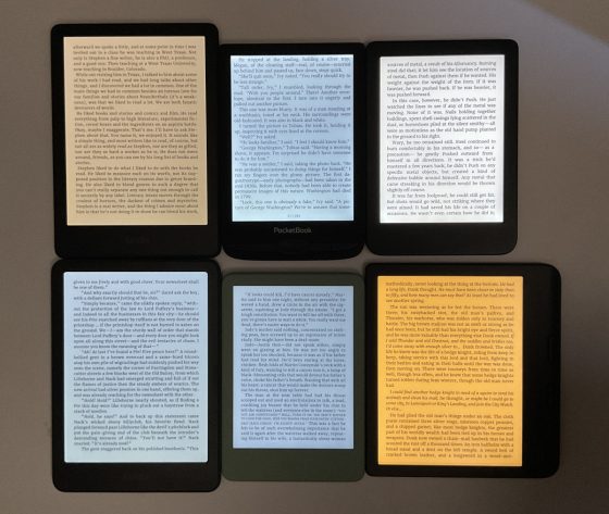 Frontlight Colors eReaders