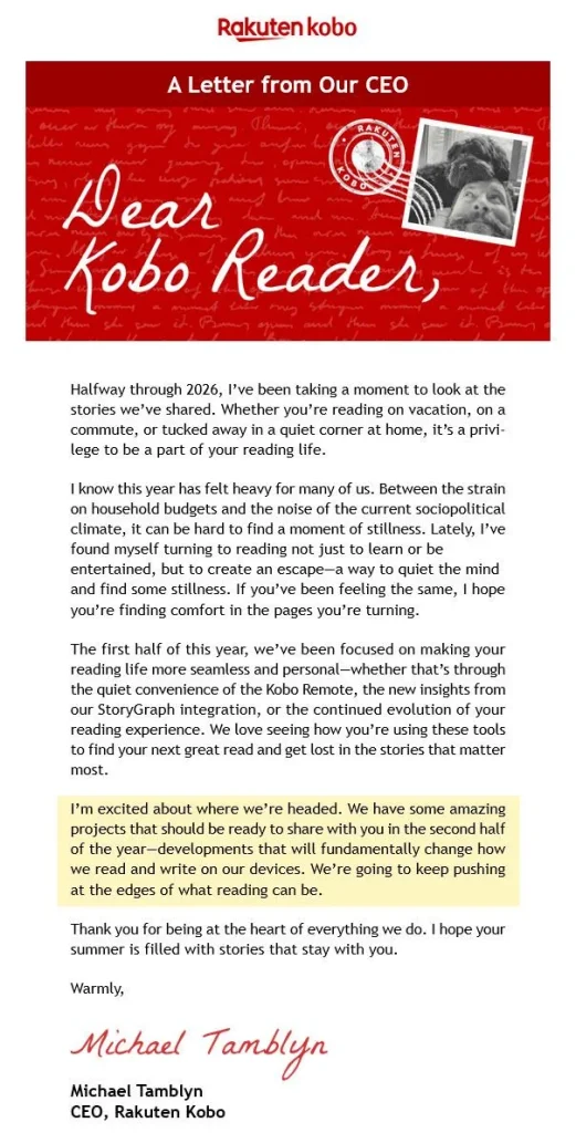 Kobo Email