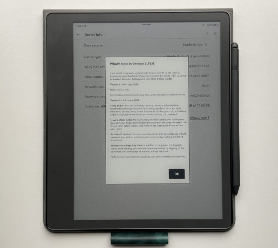 Kindle Update