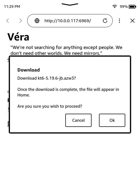 Kindle Vera Jailbreak