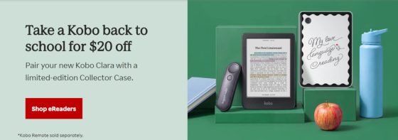 Kobo Clara Back to School Sale