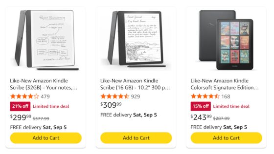 Like New Kindle Sale