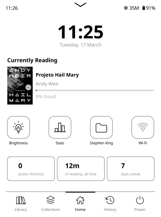 SimpleUI Kindle