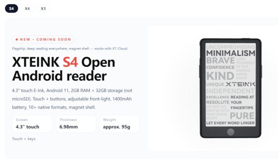 Xteink S4 Android